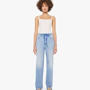 MOTHER The Drawn Tagger Skimp Wide Leg Drawstring Jeans Size 27